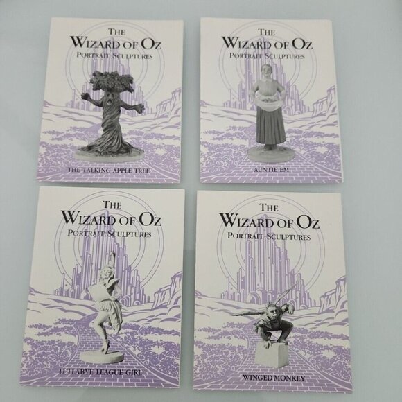 Franklin Mint Wizard of Oz 19 COA BOOKLETS CARDS Sculptures BOX Vintage 80s Rare - Picture 12 of 16